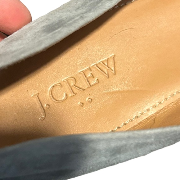 J. CREW Women's Soft Gray Suede Round Toe Ballet Flat Comfortable Shoes-Size 8 - Picture 7 of 14